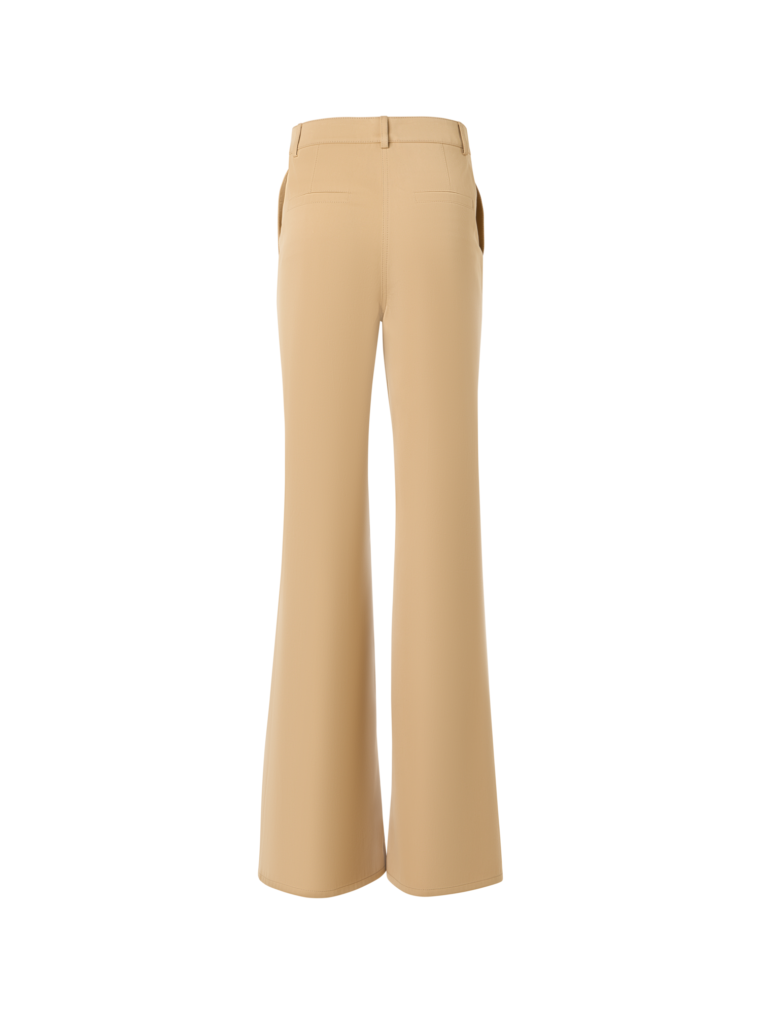 Designer Celia Bootcut Hose aus Baumwoll-Gabardine - Beige