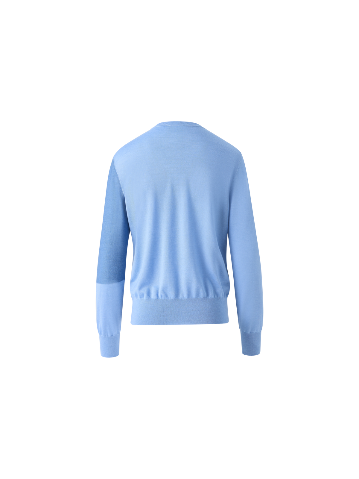 Designer Pullover aus Kaschmir-Seide mit Sunbeam-Intarsienmuster - Blau - Bunt