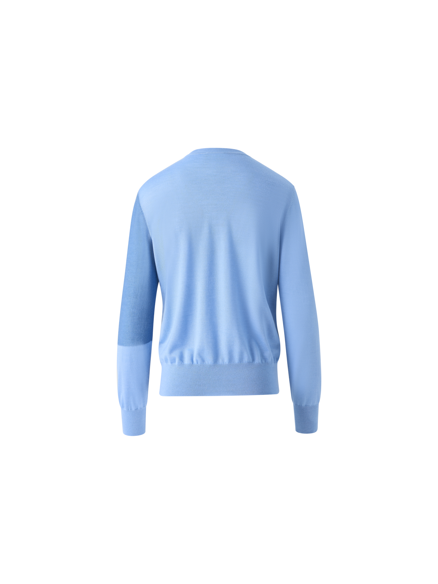 Designer Pullover aus Kaschmir-Seide mit Sunbeam-Intarsienmuster - Blau - Bunt