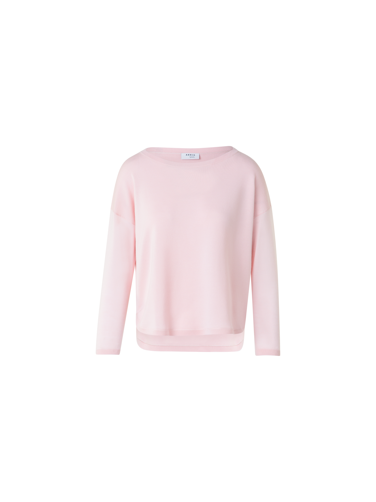 Designer Merino Wool Signature Knit Pullover - Rosa