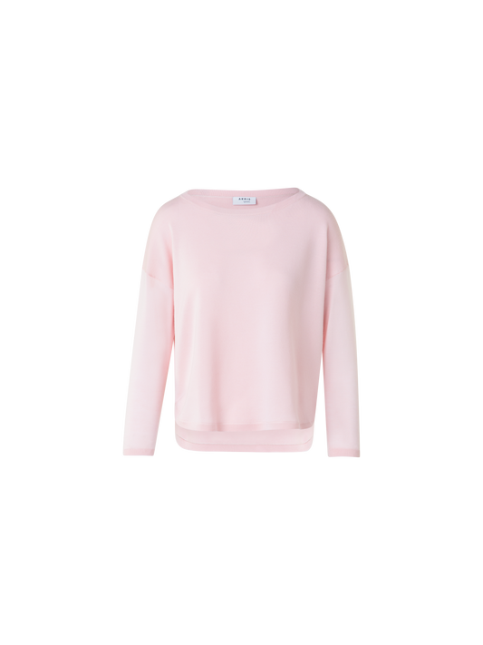Designer Merino Wool Signature Knit Pullover - Rosa