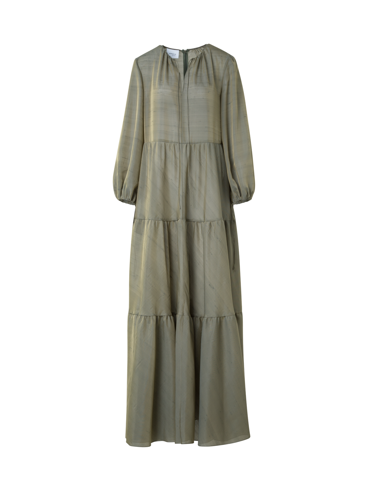 Designer Boho-Midikleid - Grün