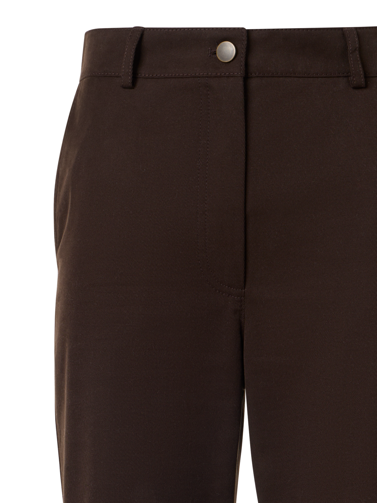 Designer Celia Bootcut Hose aus Baumwoll-Gabardine - Braun
