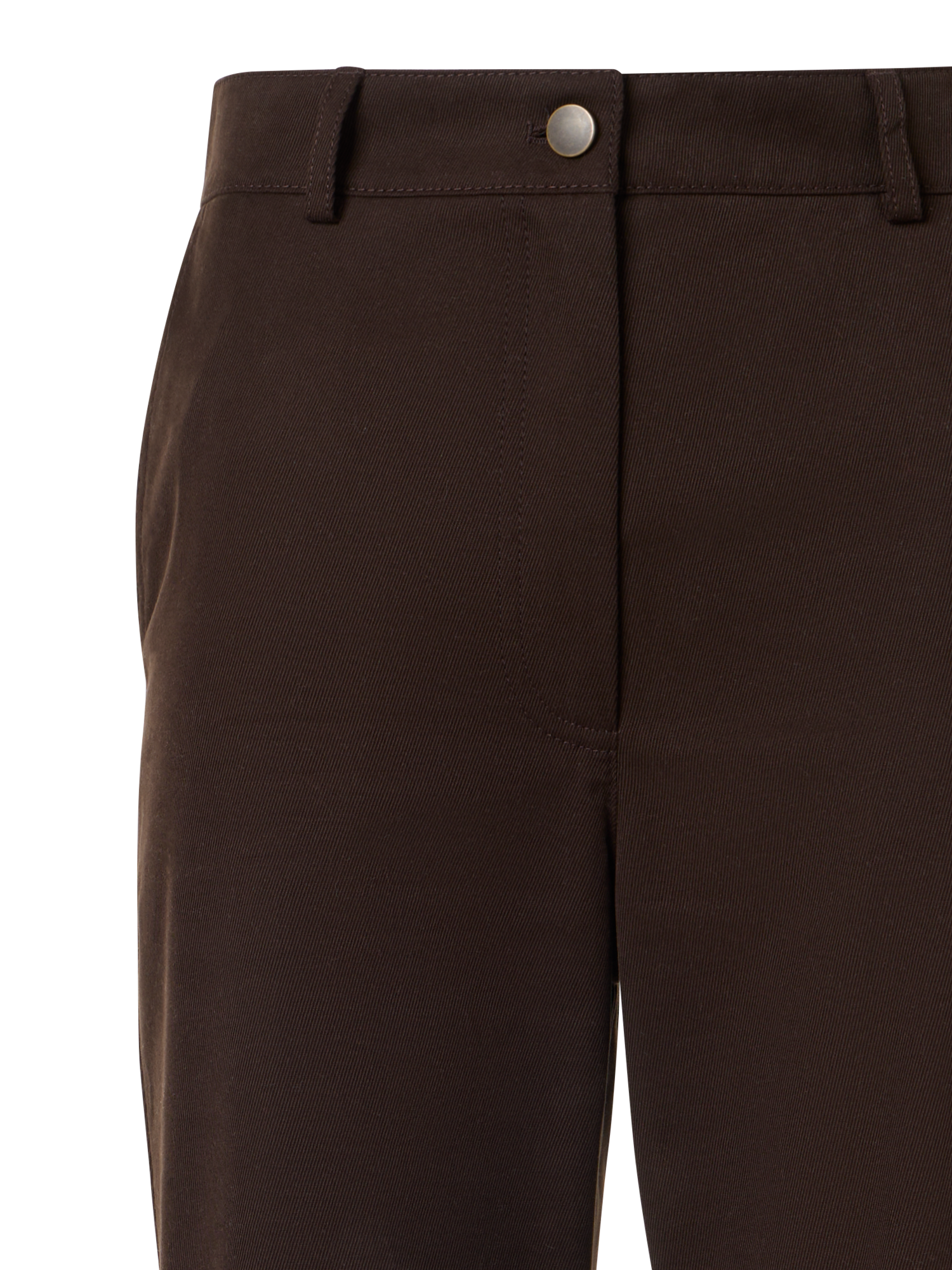 Designer Celia Bootcut Hose aus Baumwoll-Gabardine - Braun