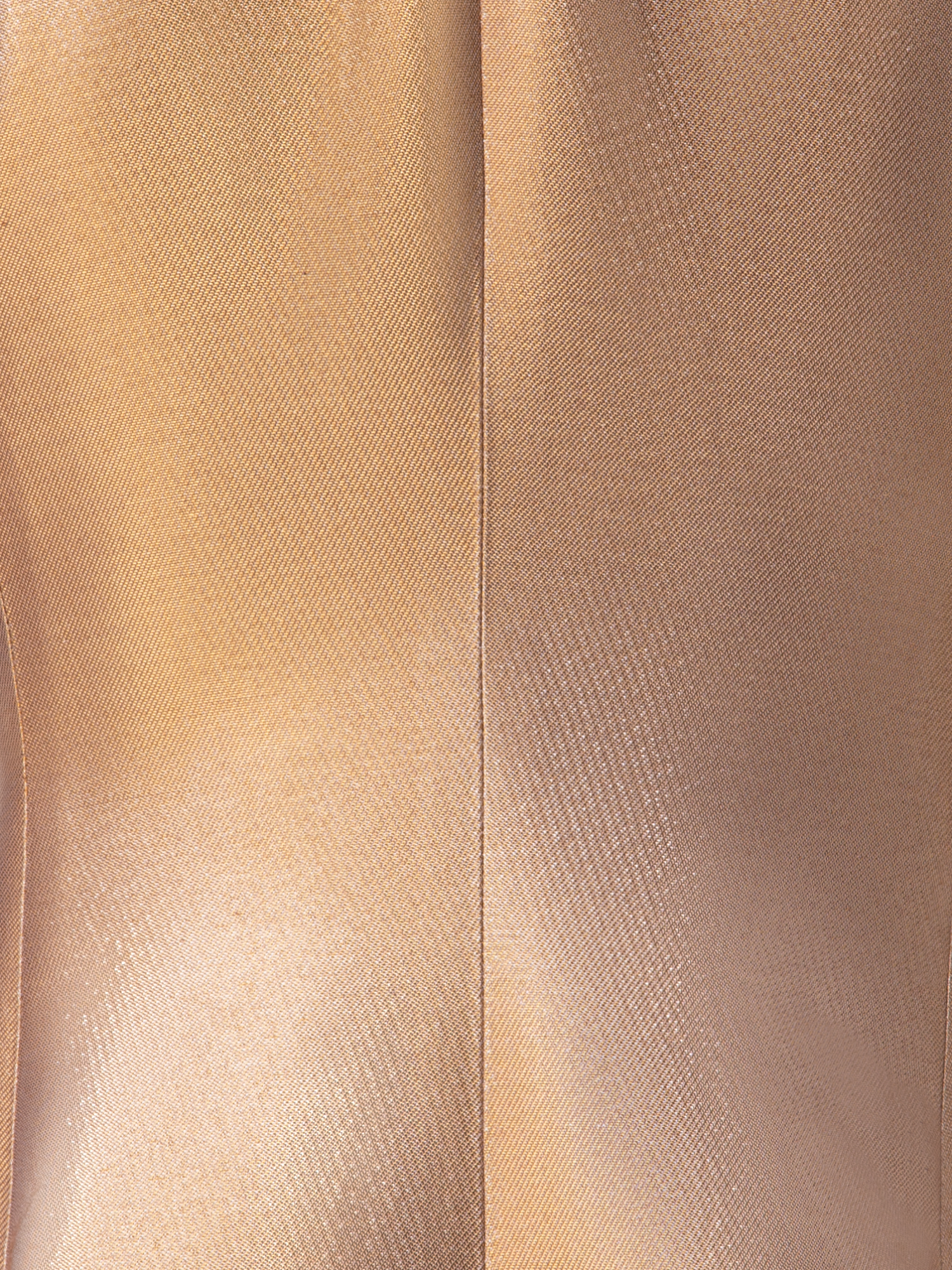 Designer Taillierte einreihige Jacke aus goldenem Lurex - Gold