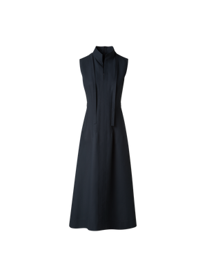 Designer Fit-and-Flare Midikleid aus Baumwolle - Schwarz