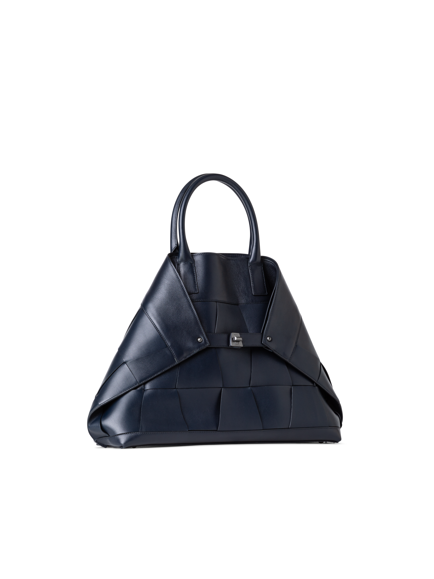 Designer Ai Medium Top Handle Tote - Dunkelblau - Blau