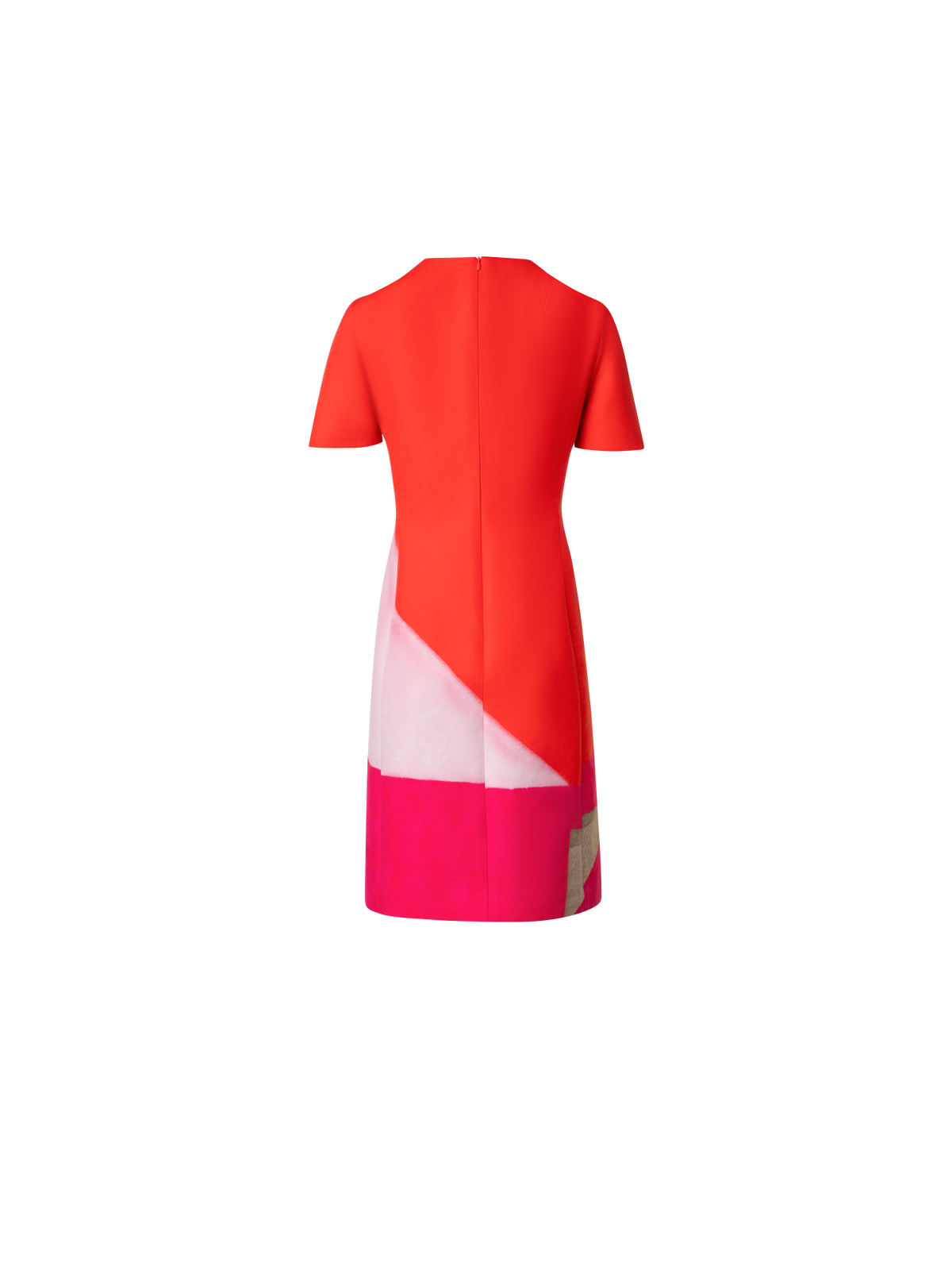 Designer Etuikleid aus Baumwollseide mit Spectra Druck - Bunt