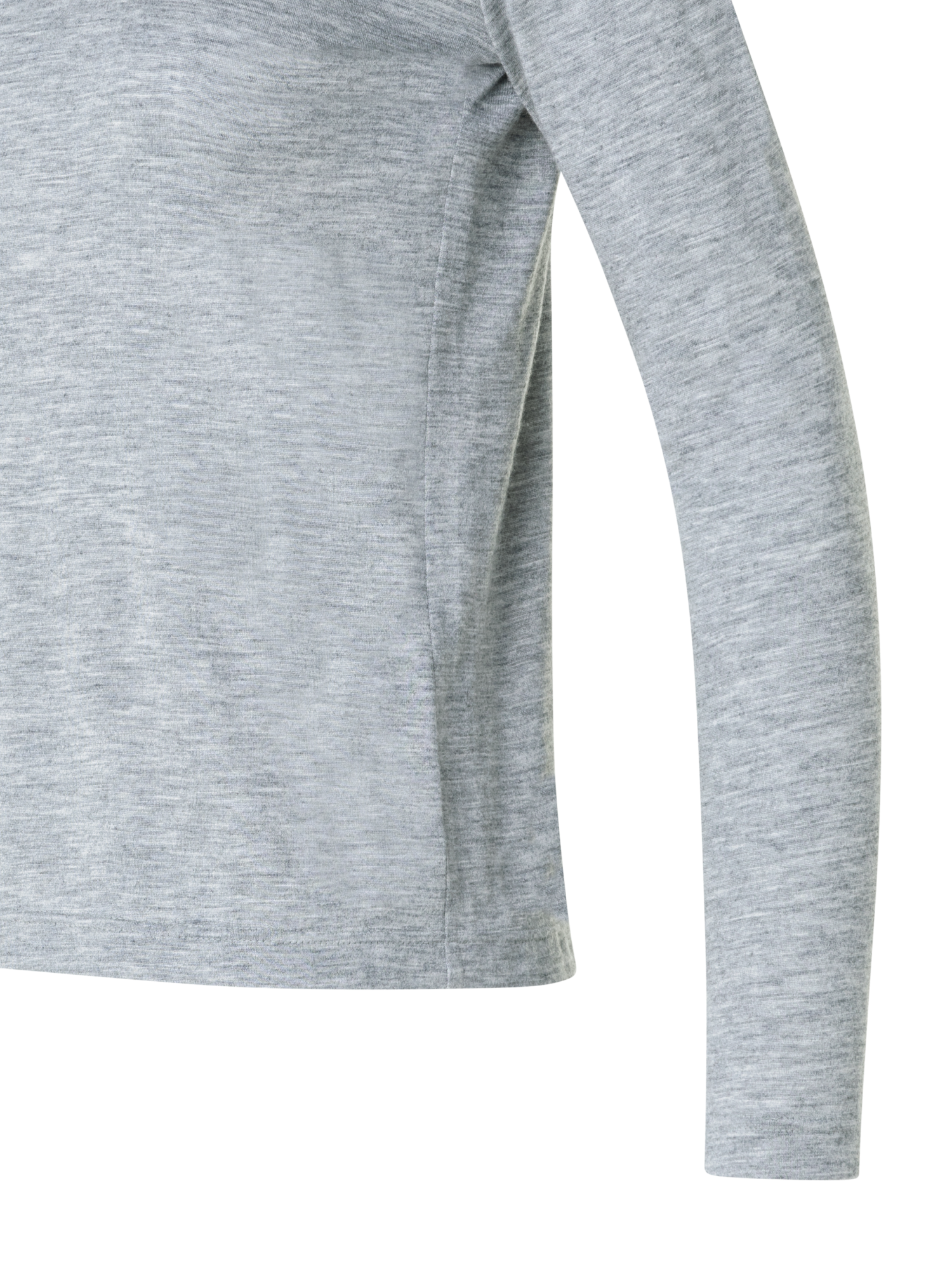 Designer Rollkragenpullover aus Kaschmir-Seiden-Jersey - Grau