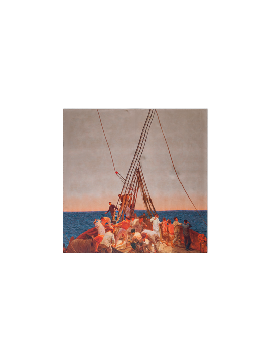 Designer Schal aus Seide mit Prince Albert Print - Bunt