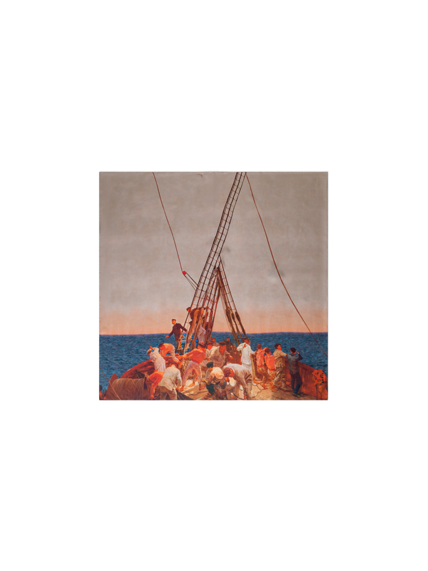 Designer Schal aus Seide mit Prince Albert Print - Bunt