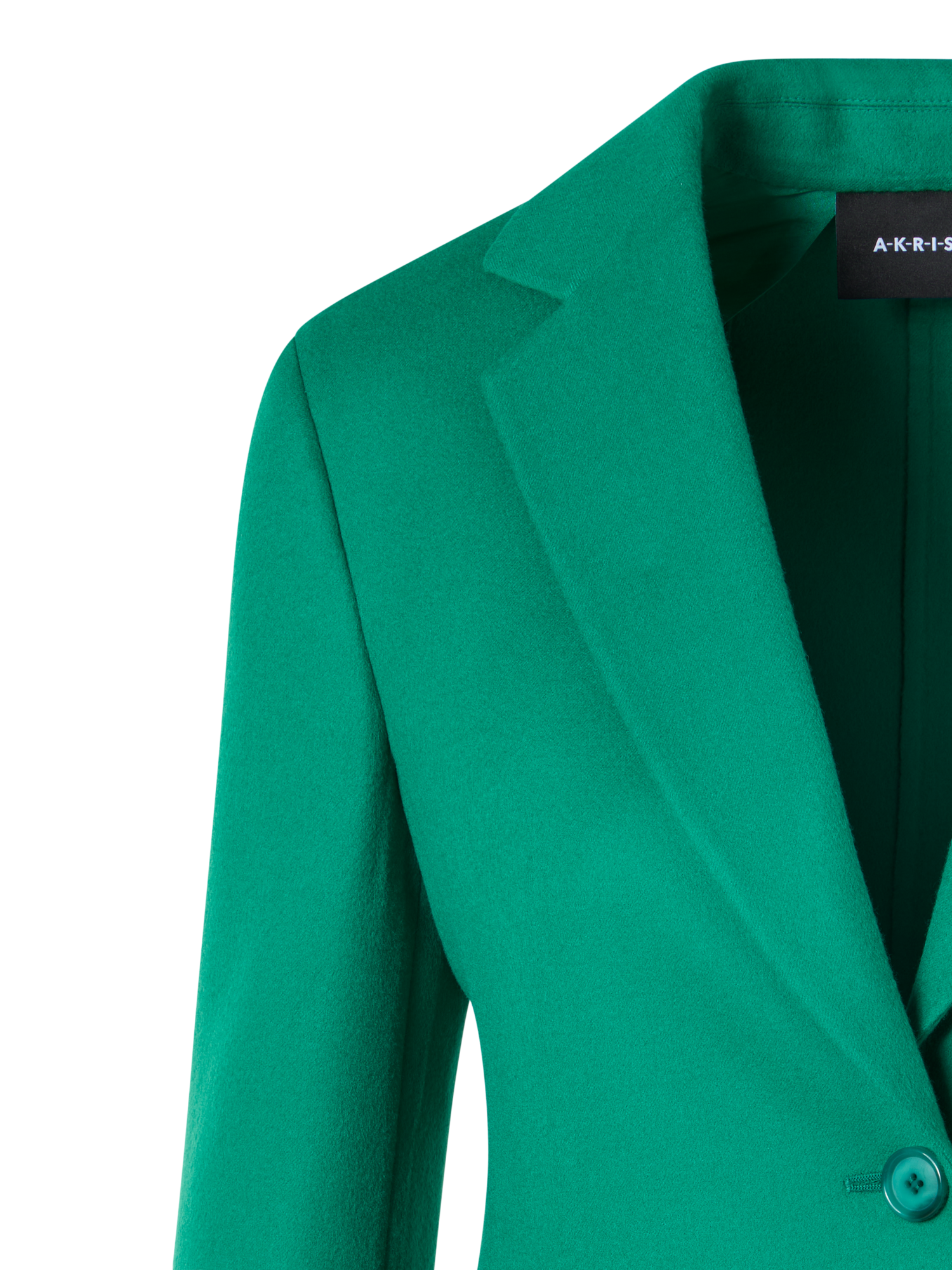 Designer Daigon Jacke aus Kaschmir-Doubleface - Grün