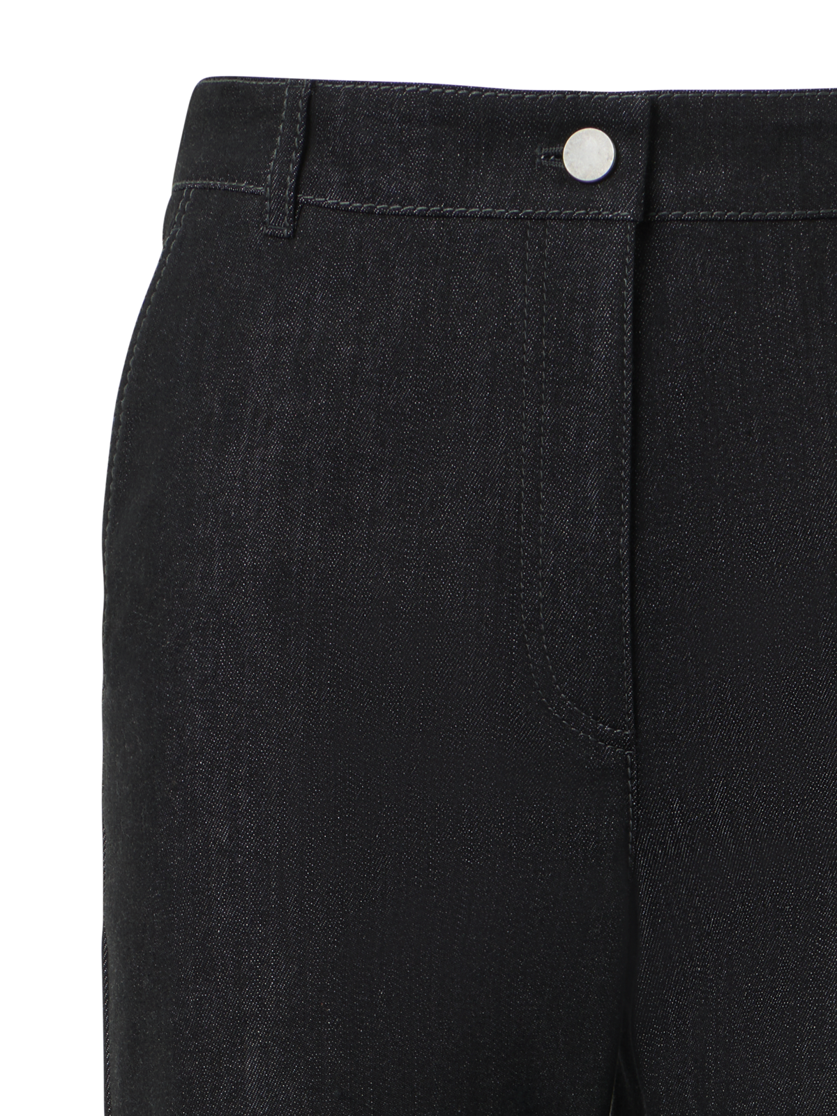 Designer Bootcut-Jeanshose aus Baumwolle - Schwarz