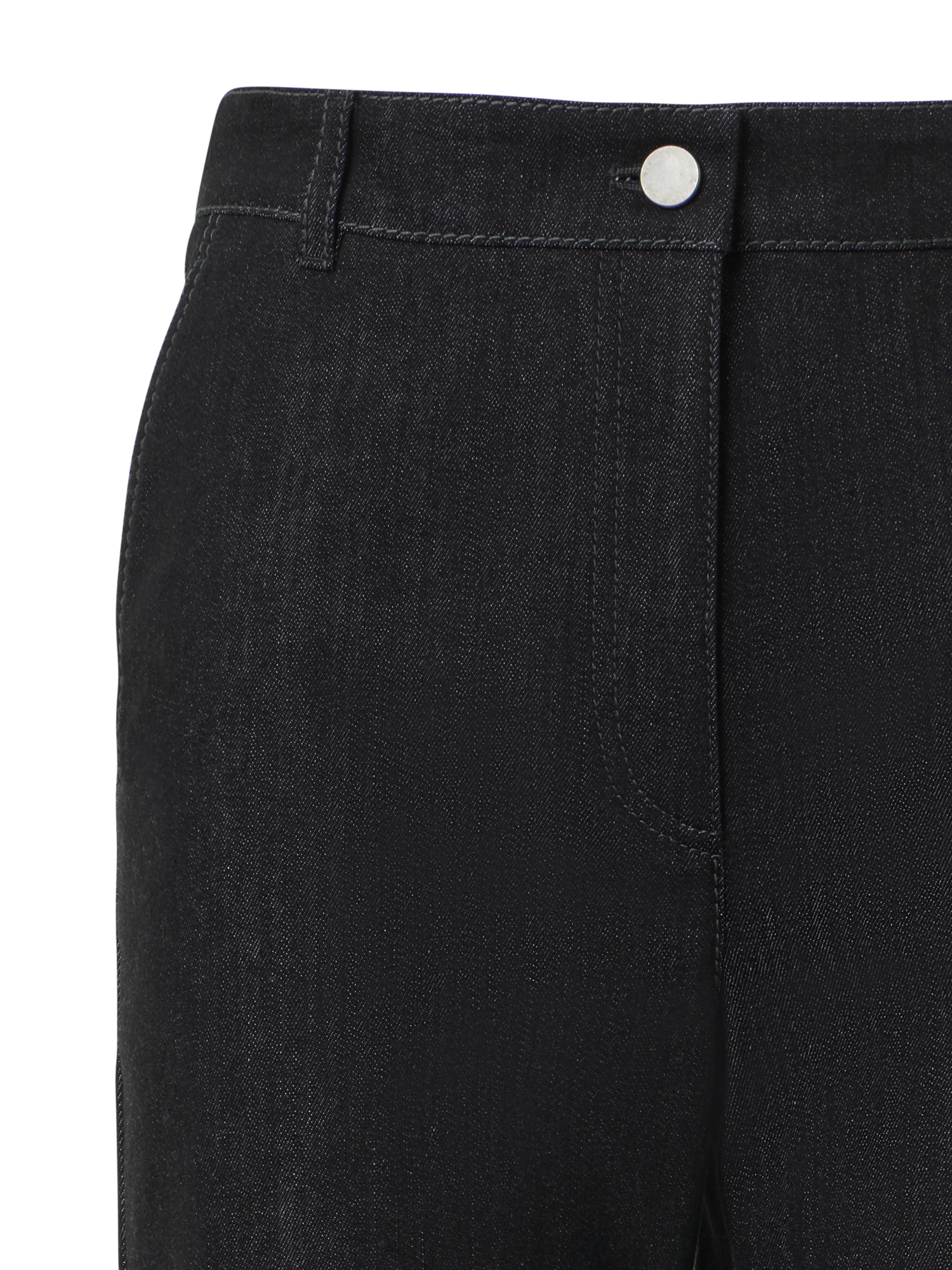 Designer Bootcut-Jeanshose aus Baumwolle - Schwarz