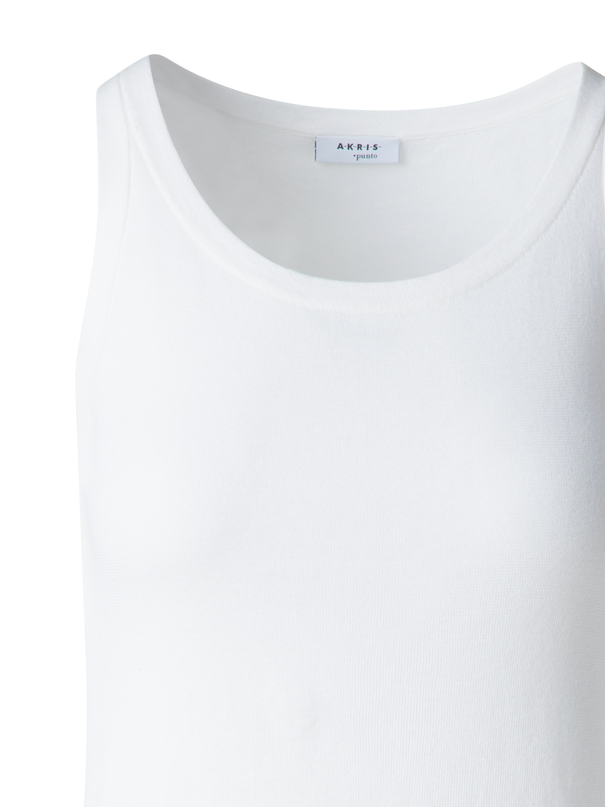 Designer Cremefarbenes Strick-Tank-Top - Ecru - Weiss