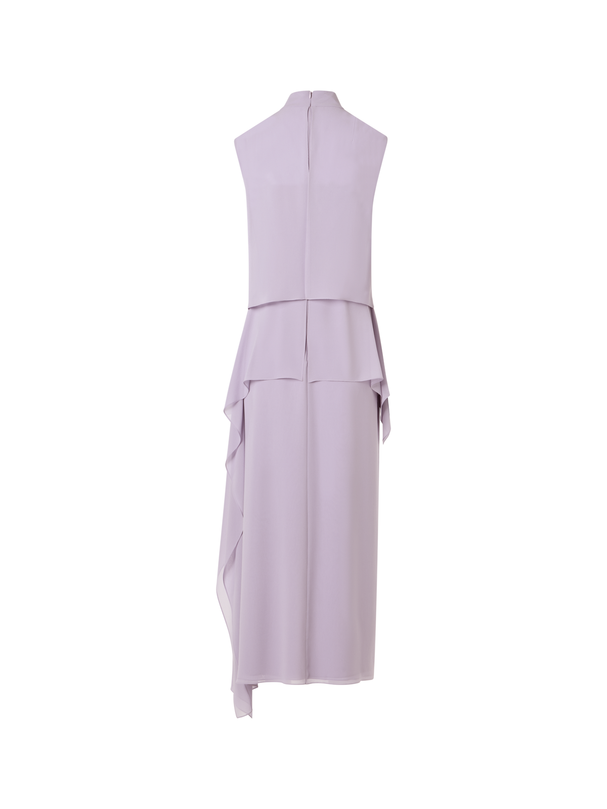 Designer Ärmelloses Kleid aus Seidengeorgette