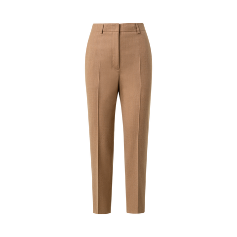Tapered Hose aus Woll-Stretch-Flanell