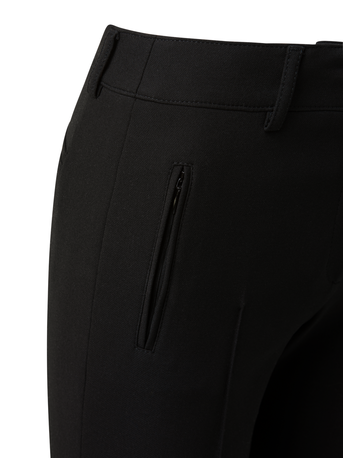 Designer Jersey-Hose mit geradem Bein - Schwarz