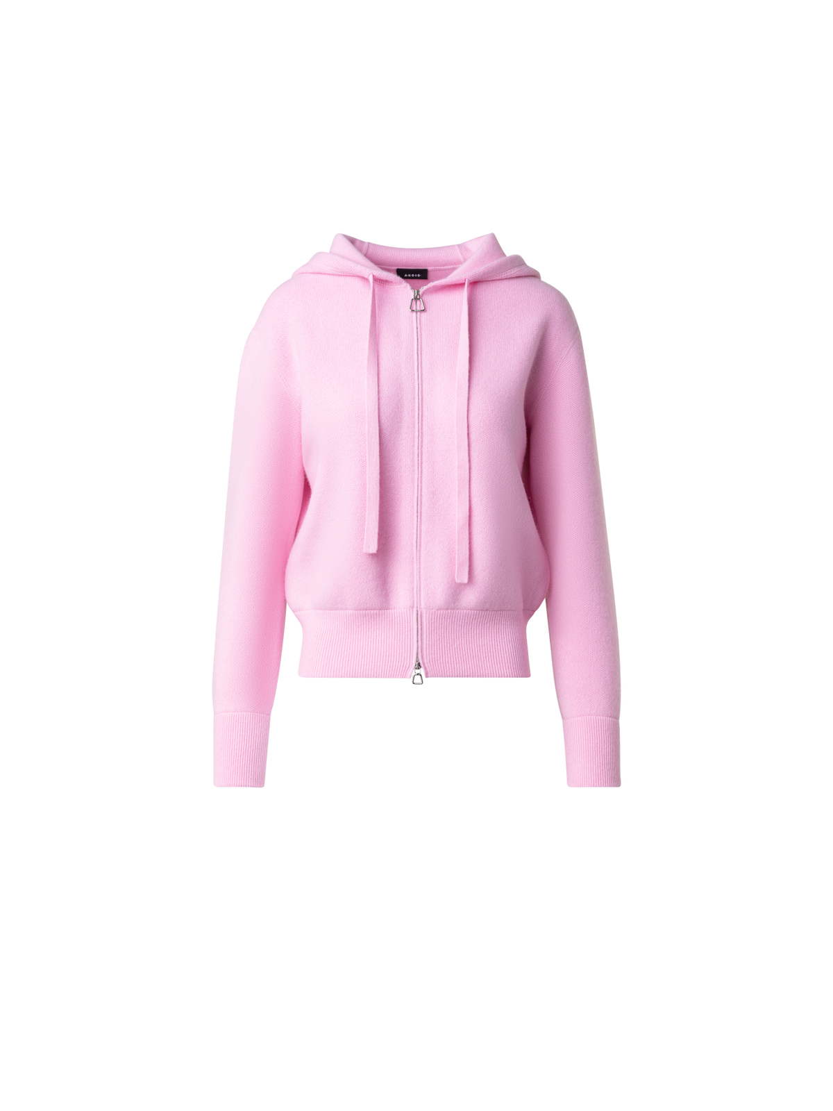 Designer Kurzer Kaschmir-Hoodie - Rosa