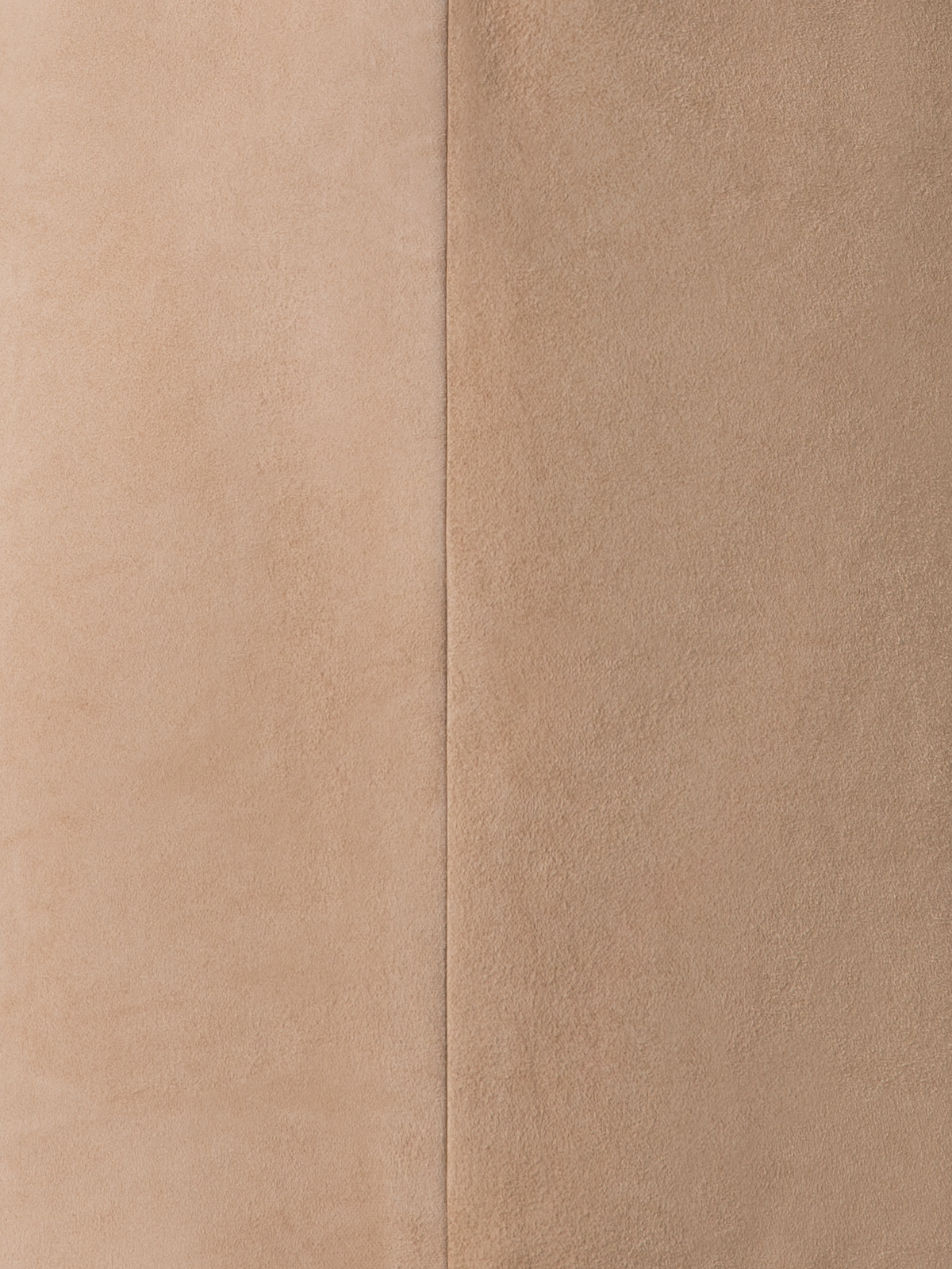 Designer Kleid aus weichem Baumwoll-Raffia und Wildleder - Beige