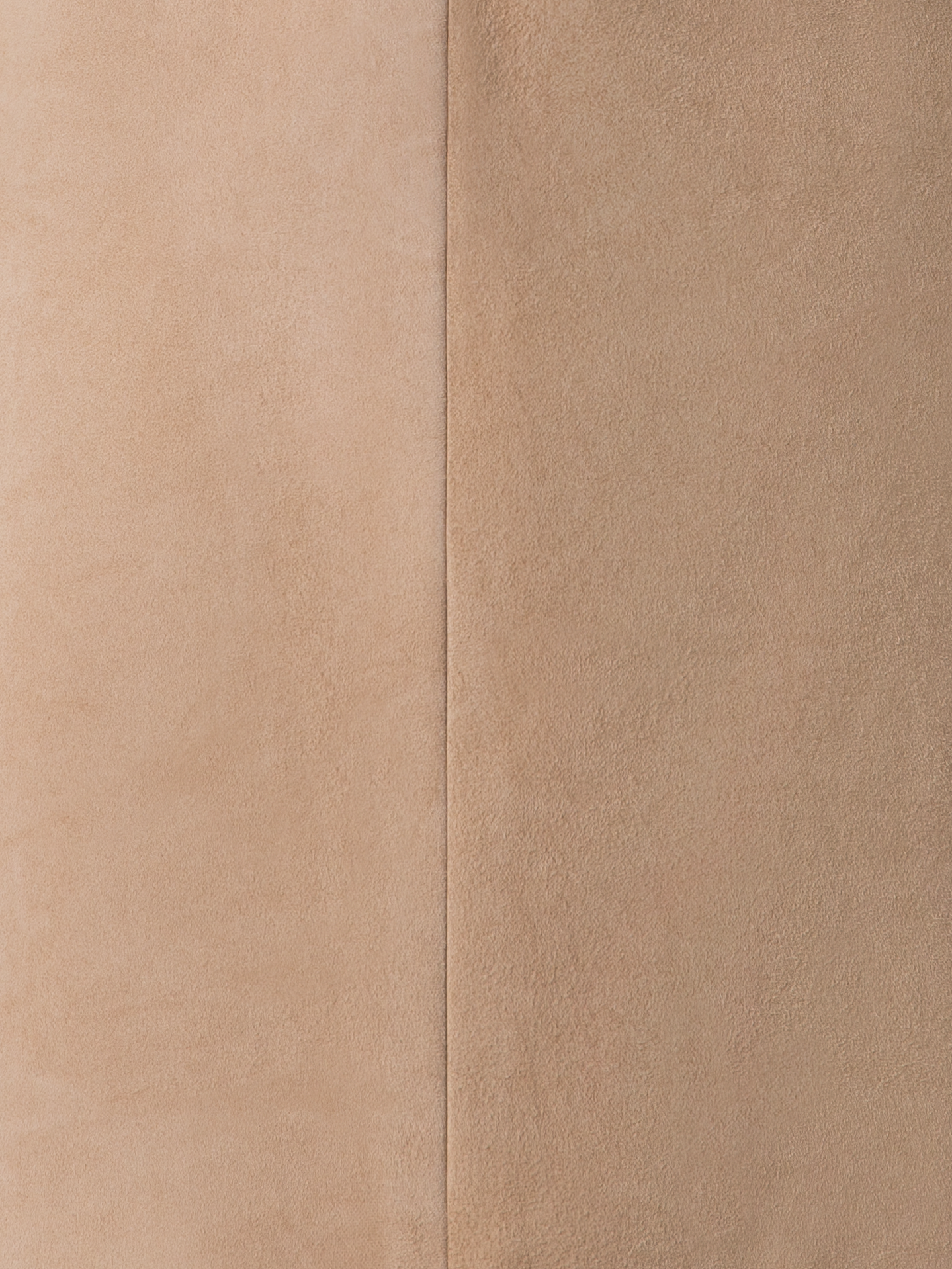 Designer Kleid aus weichem Baumwoll-Raffia und Wildleder - Beige