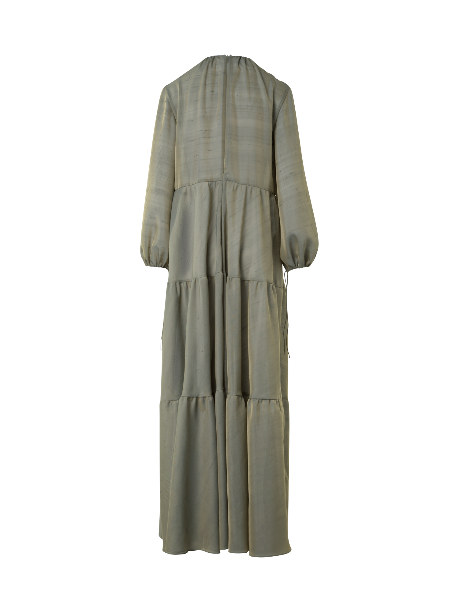 Designer Boho-Midikleid - Grün