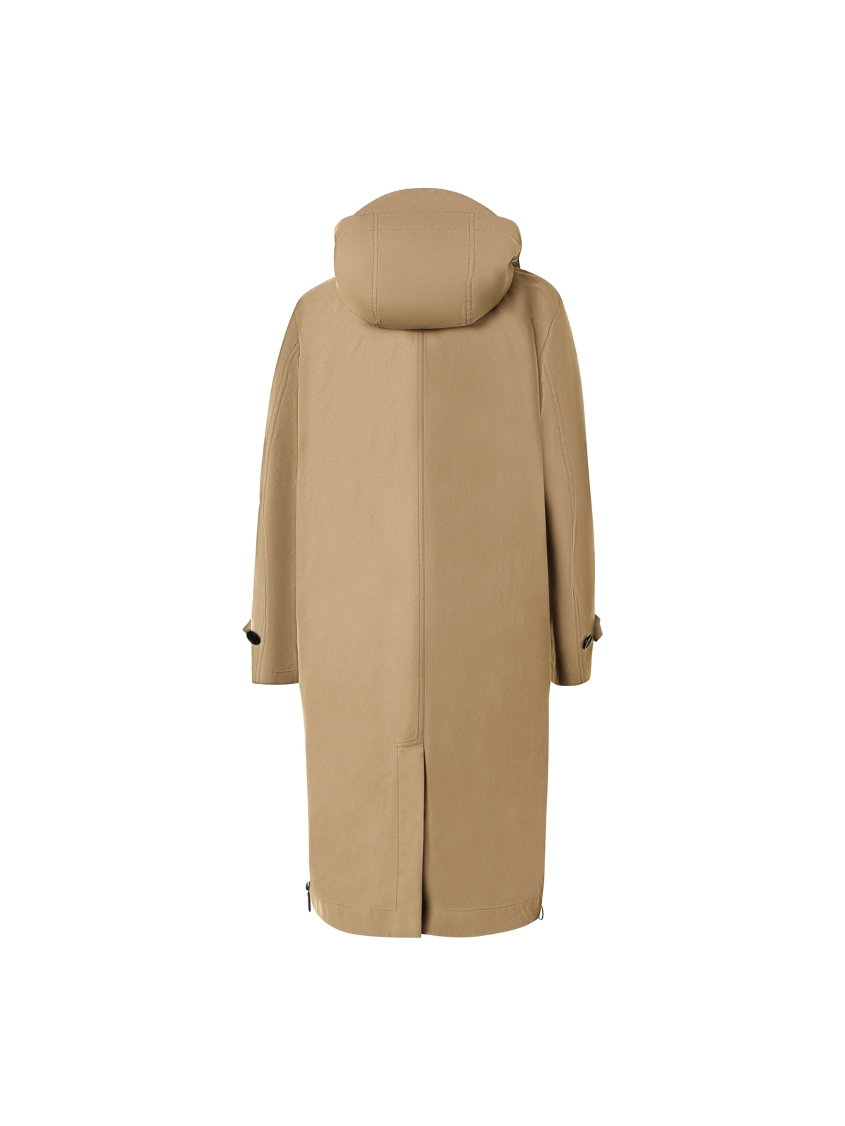 Designer Wasserabweisender Parka mit abnehmbarer Kapuze - Braun