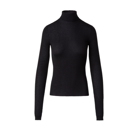 Rollkragenpullover aus Kaschmir und Seide