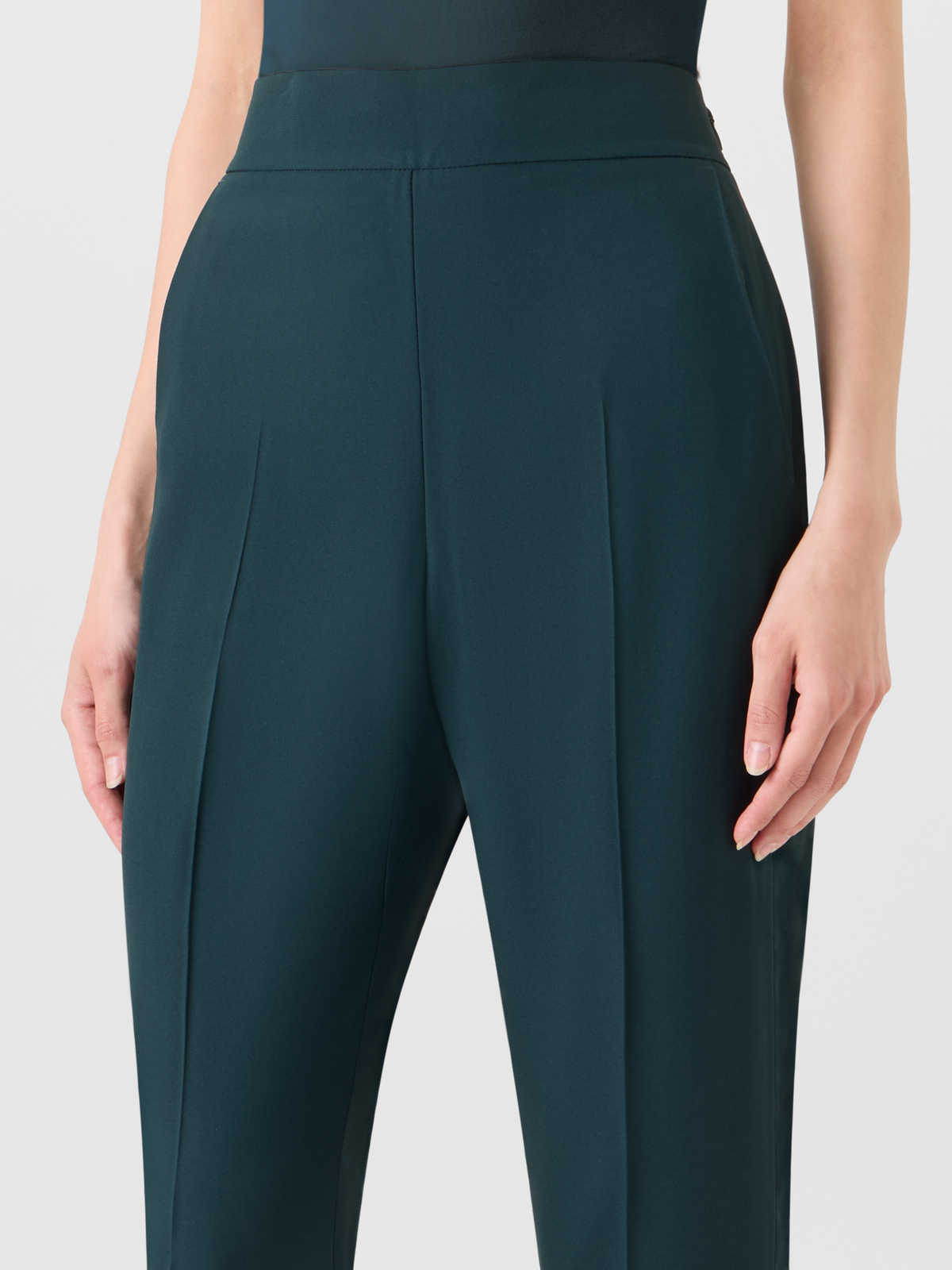 Designer Tapered Hose mit elastischem Bund - Grün 