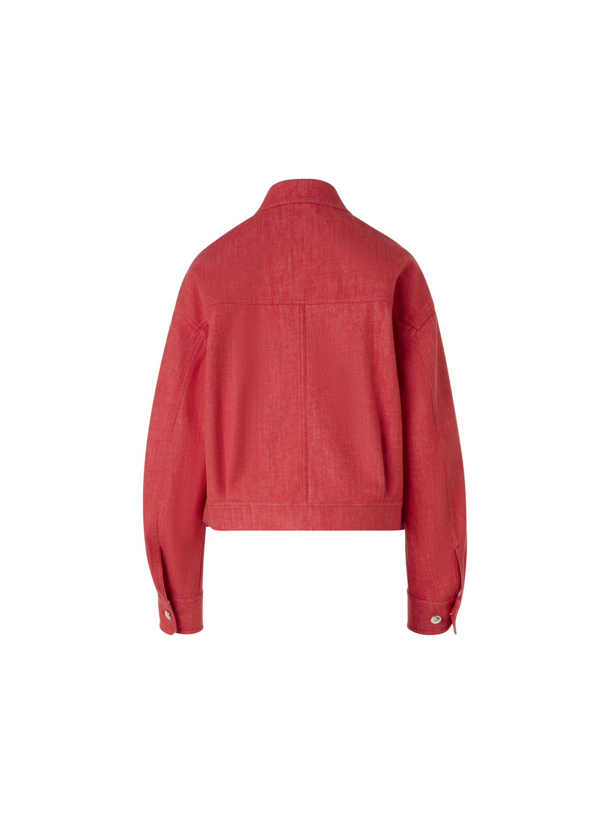 Designer Hilly Oversize-Jacke aus Baumwolldenim - Rot