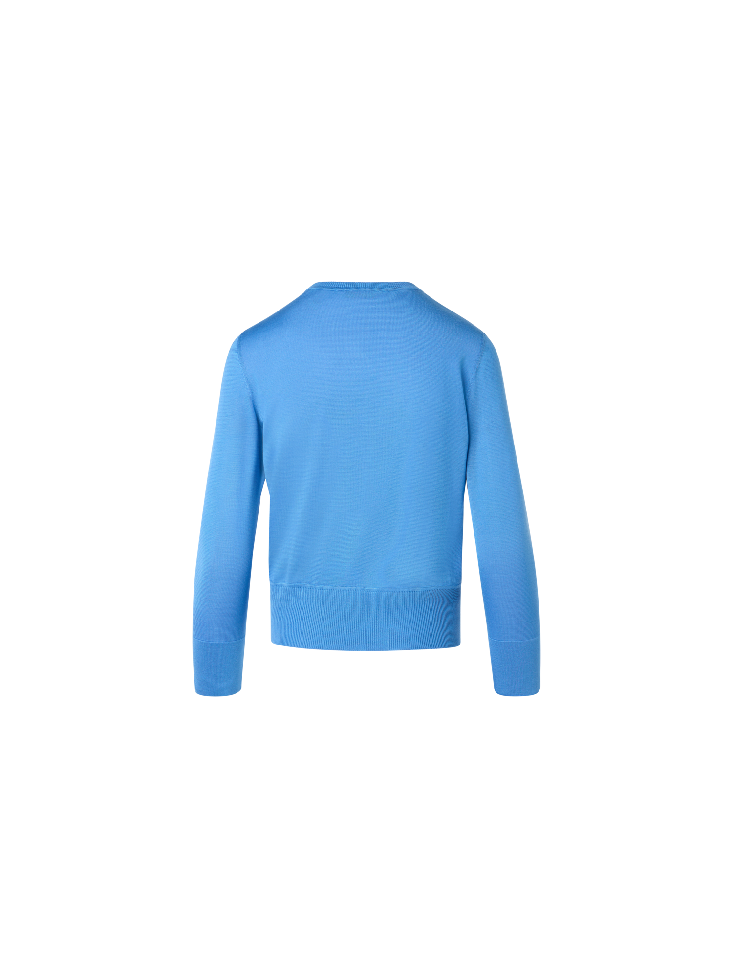 Designer Seiden-Cardigan mit Whitecaps-Print - Blau