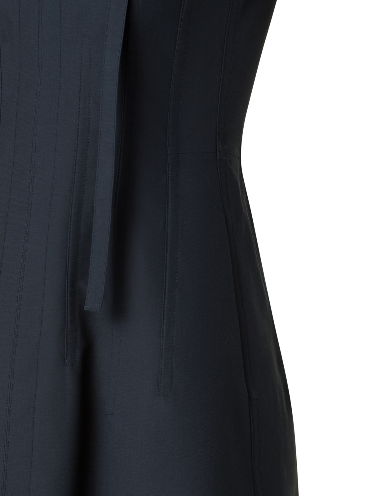 Designer Fit-and-Flare Midikleid aus Baumwolle - Schwarz