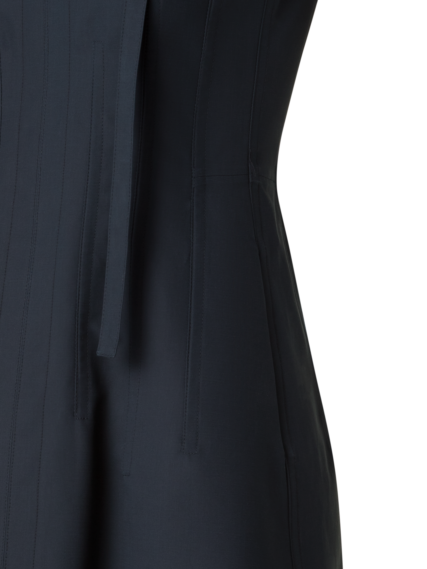 Designer Fit-and-Flare Midikleid aus Baumwolle - Schwarz