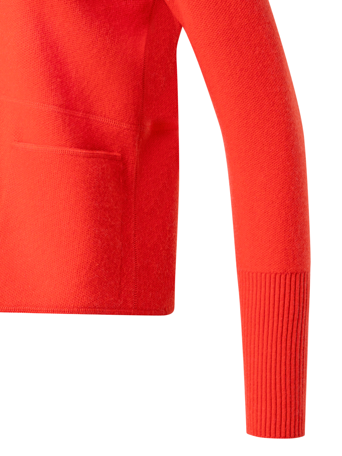 Designer Strickjacke aus 100 % Kaschmir - Rot