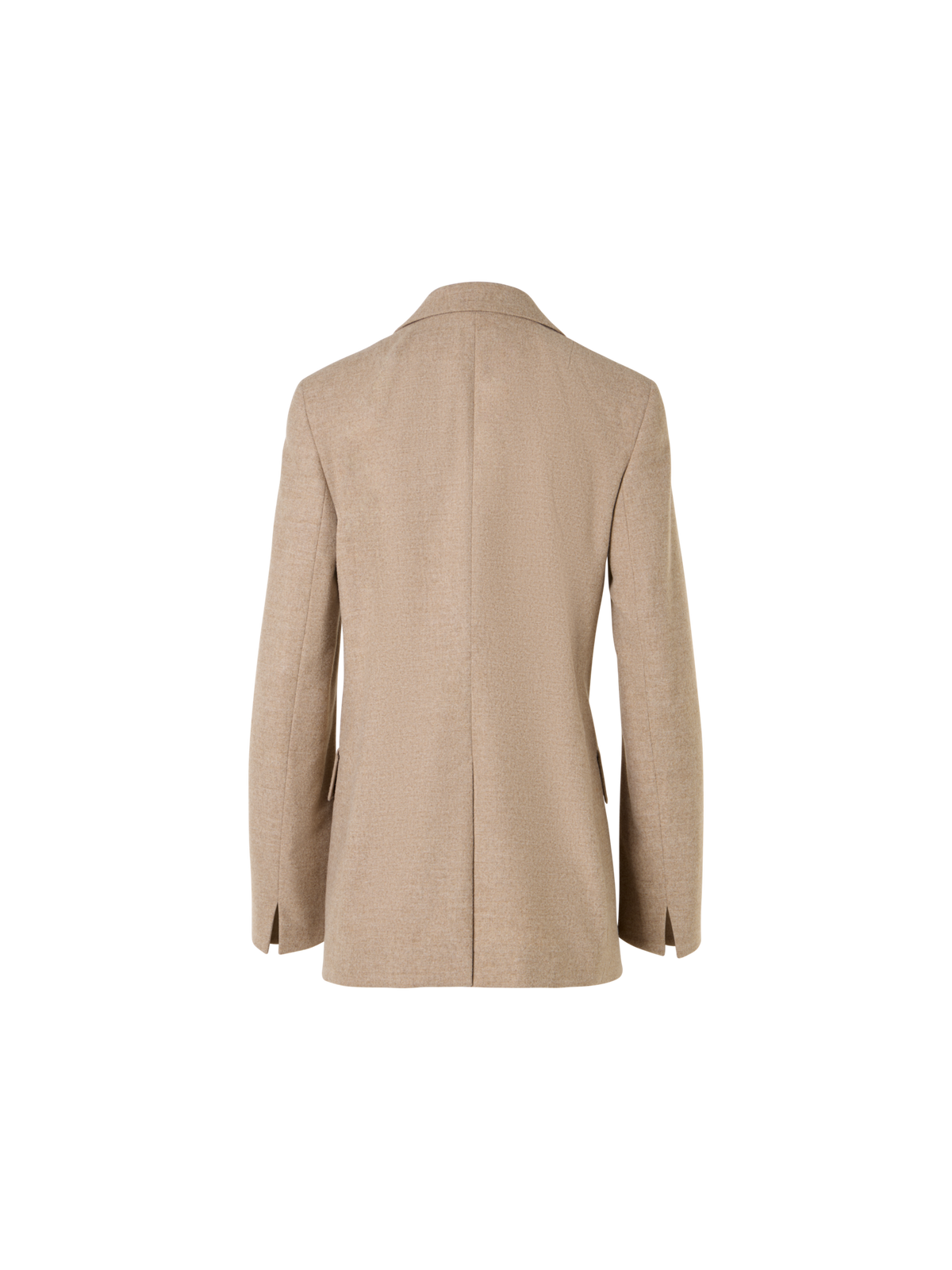 Designer Boyfriend-Blazer aus pastellfarbenem Flanell - Beige