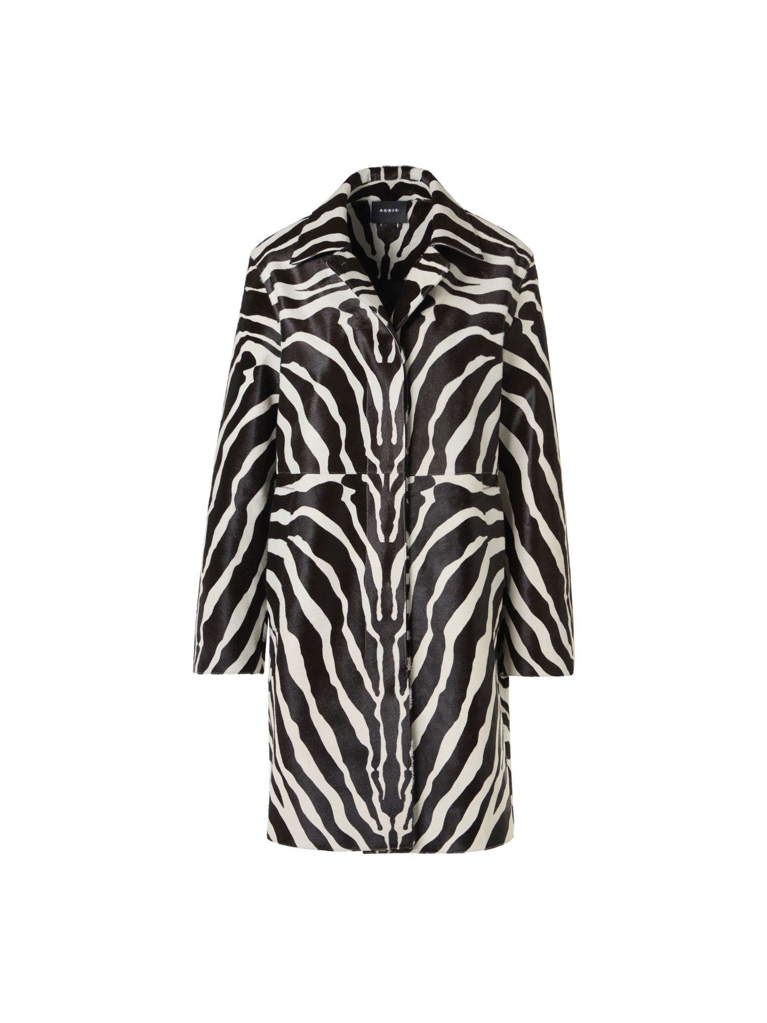 Designer Laron Kurzmantel aus Kalbsleder - Bunt