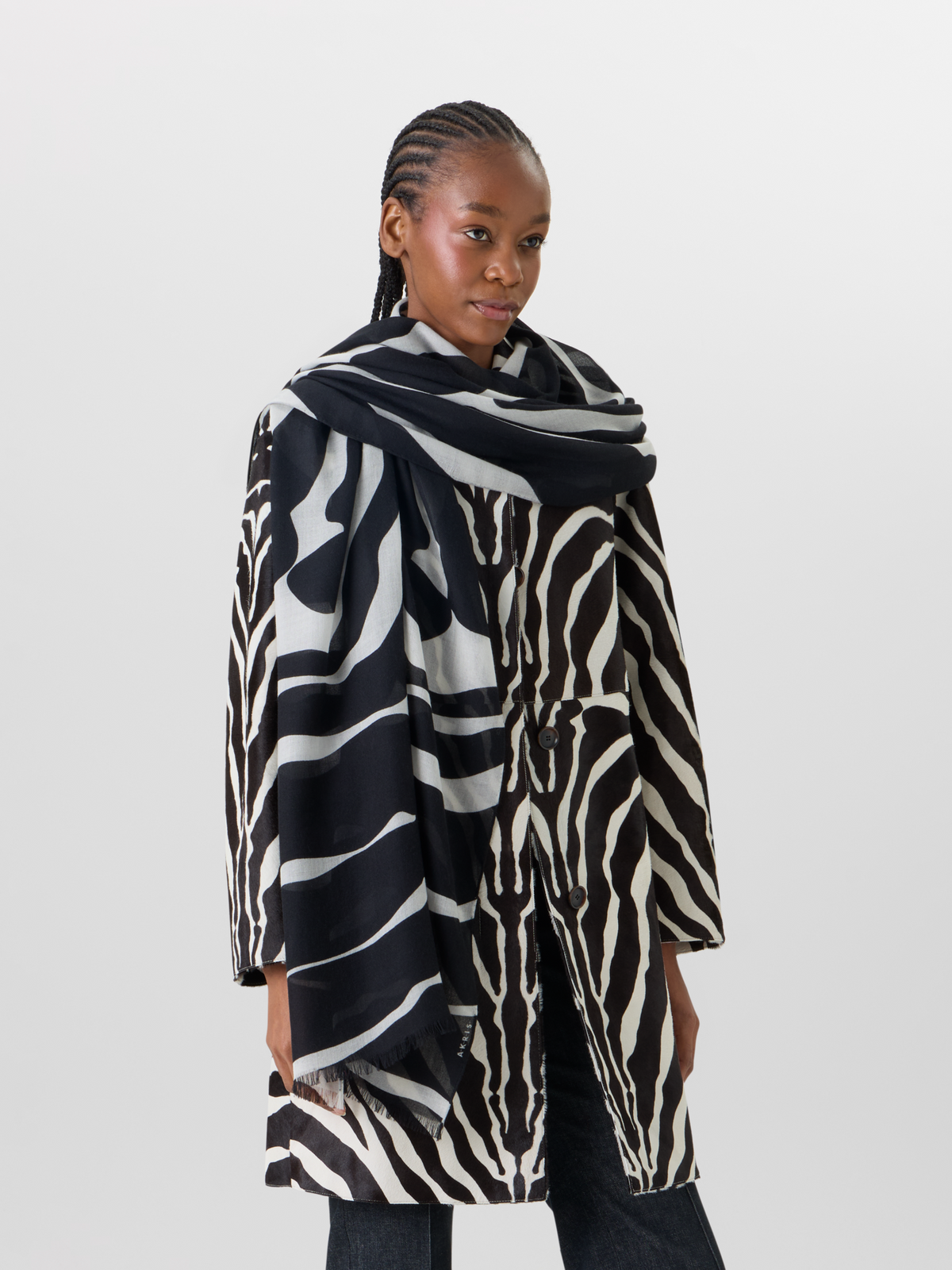 Designer Schal aus Kaschmir - Bunt #editorial
