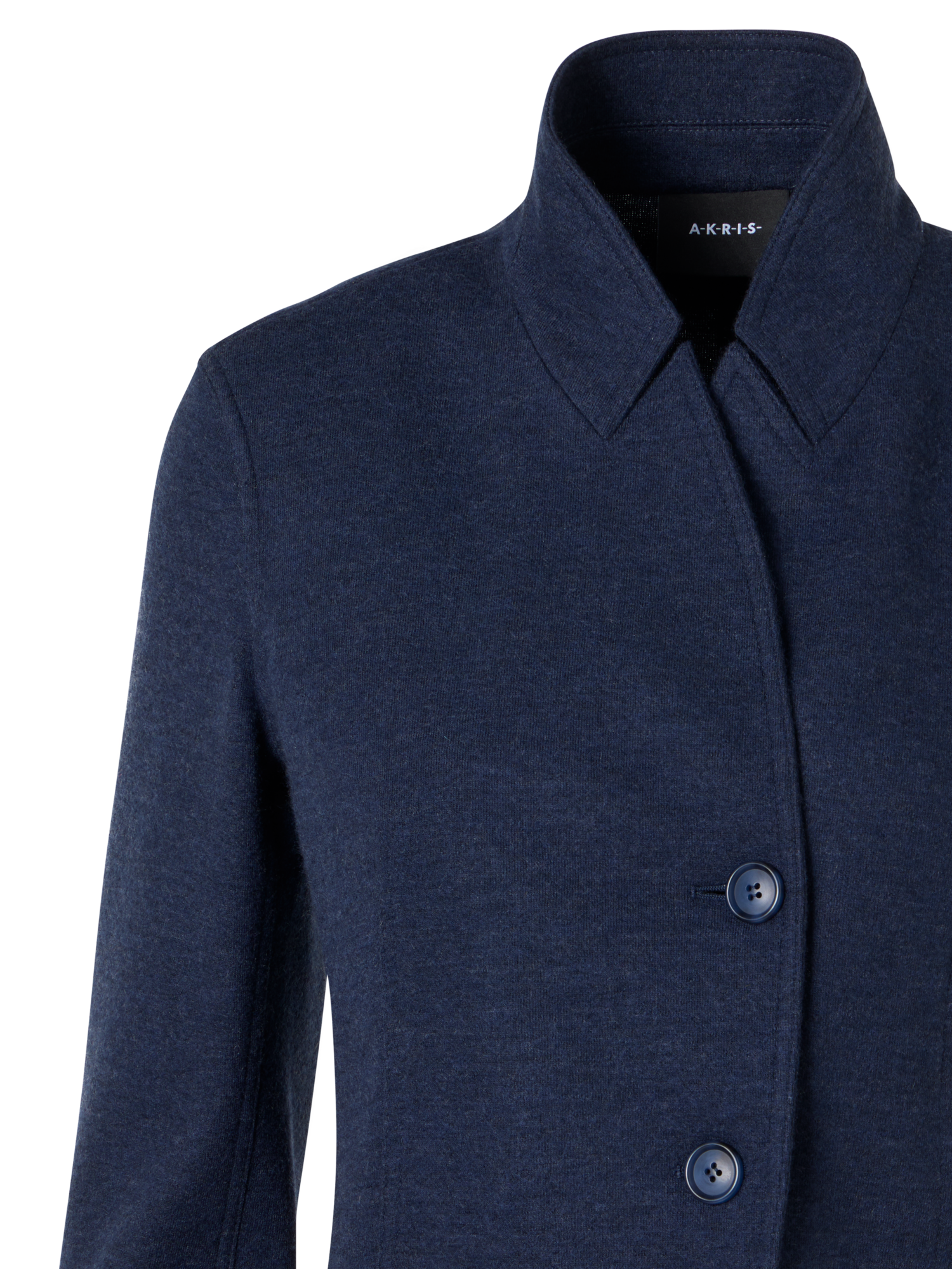 Designer Lima Kurzjacke aus Kaschmirjersey - Blau