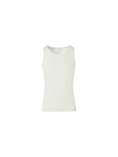 Designer Tailliertes Speedo-Top aus Stretch-Modal-Jersey - Ecru