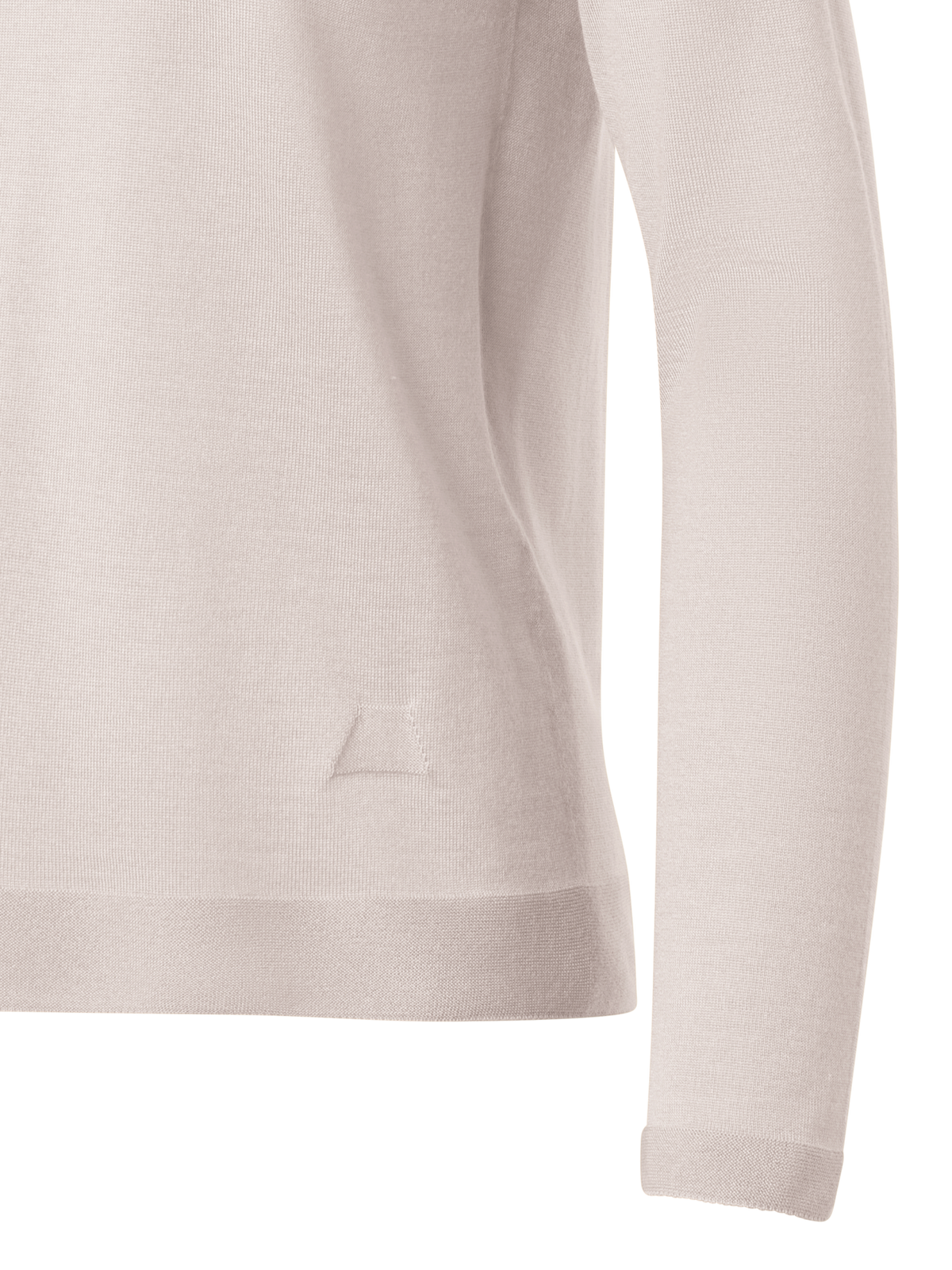 Designer Nahtloser Pullover aus Kaschmir und Seide - Beige