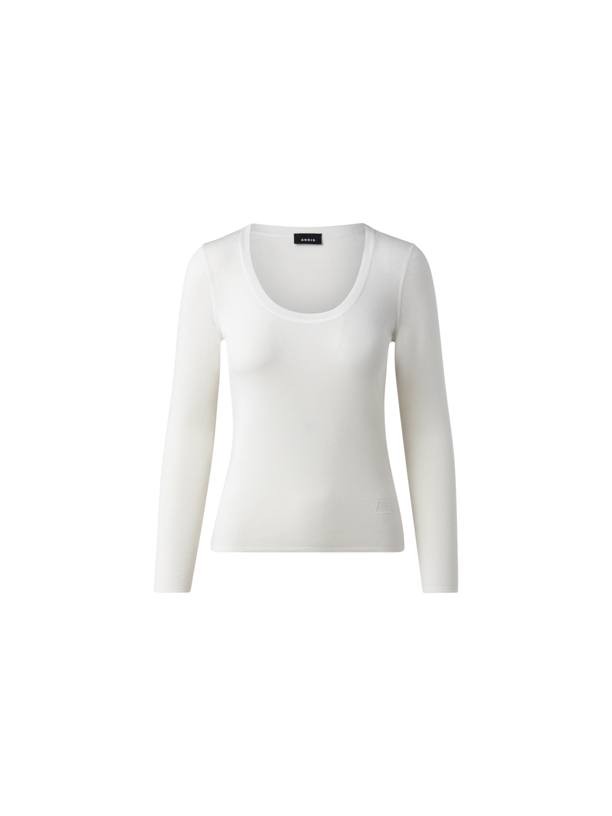 Designer Kaschmir-Seiden-Pullover mit Rundhalsausschnitt