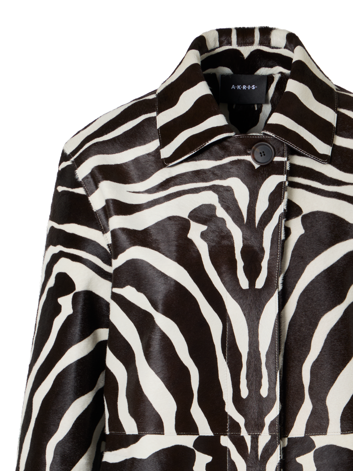 Designer Laron Kurzmantel aus Kalbsleder - Bunt