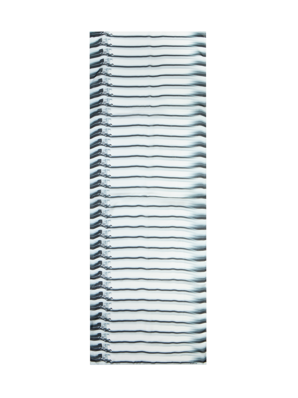 Designer Schal mit Car Stripes Druck