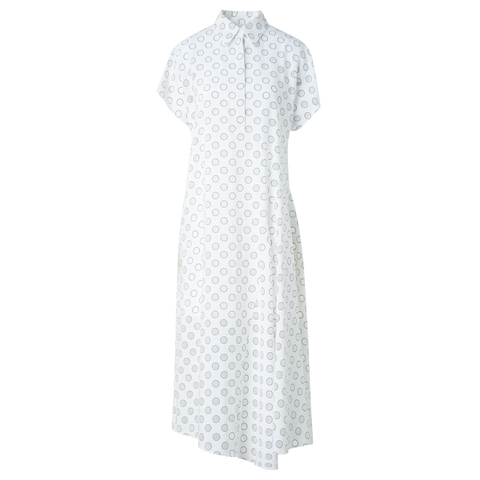Polka Dot Organzino Midi Dress
