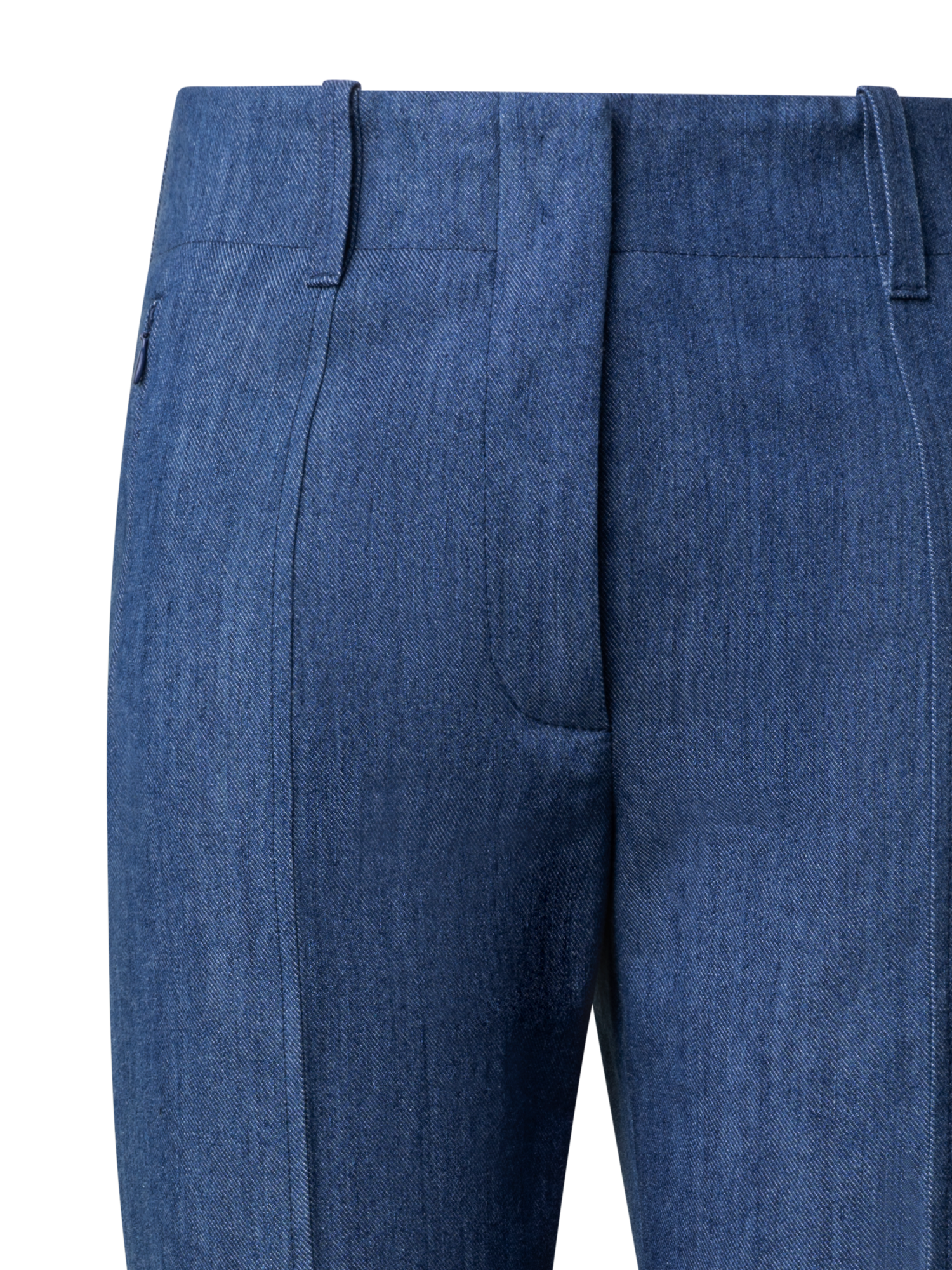 Designer Slim Hose aus Baumwoll-Stretch-Denim - Blau