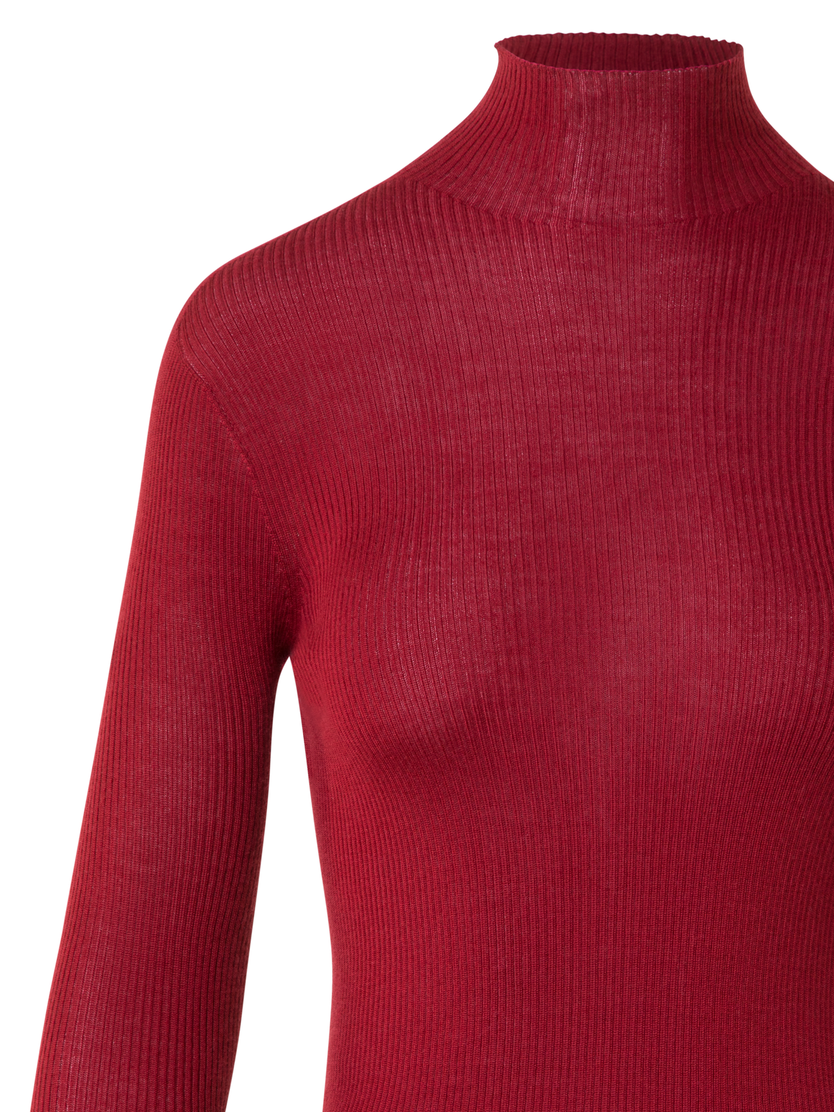 Designer Feinstrickpullover aus Kaschmir-Seide - Rot