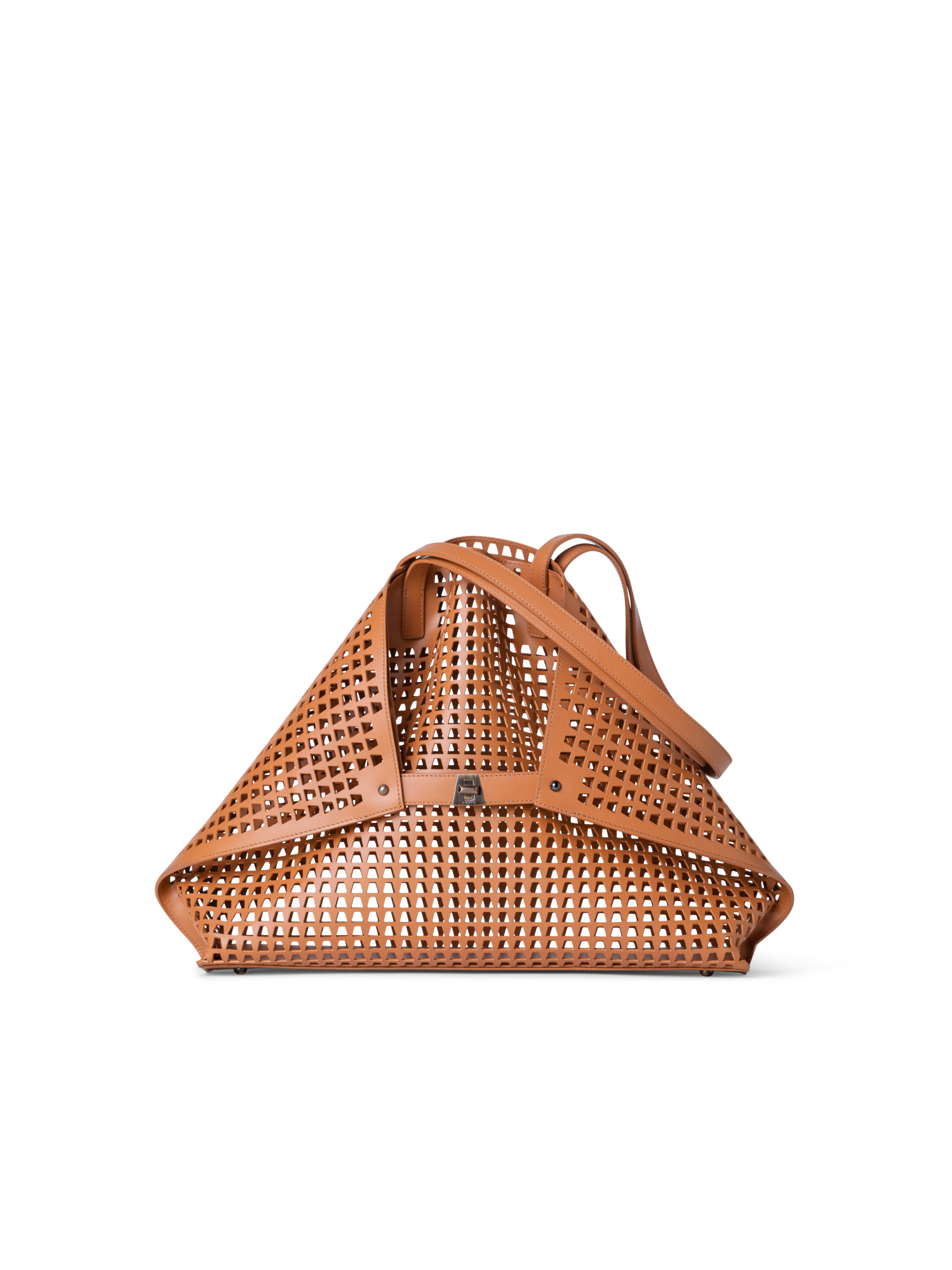 Designer Ai Medium Shoulder Tote - Braun