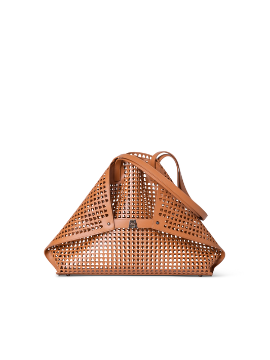 Designer Ai Medium Shoulder Tote - Braun