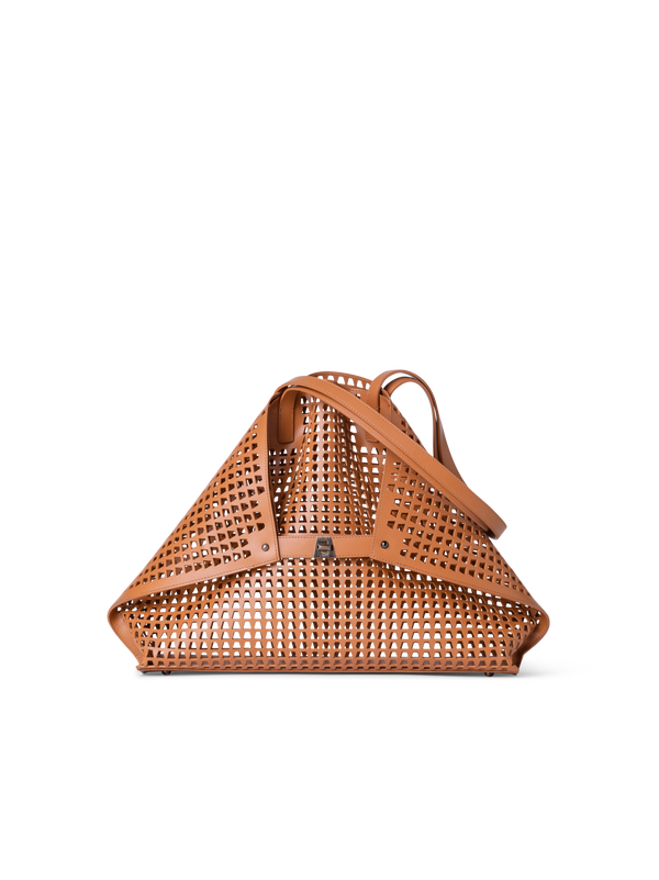 Designer Ai Medium Shoulder Tote - Braun
