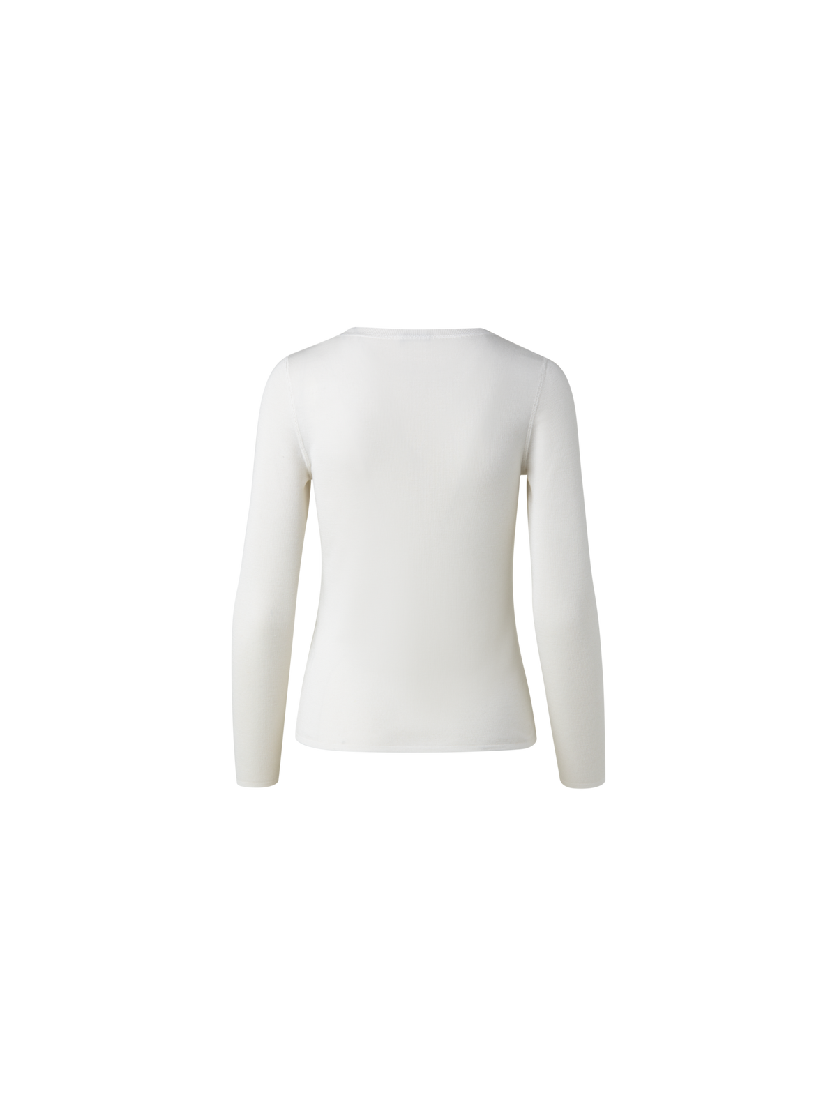 Designer Kaschmir-Seiden-Pullover mit Rundhalsausschnitt